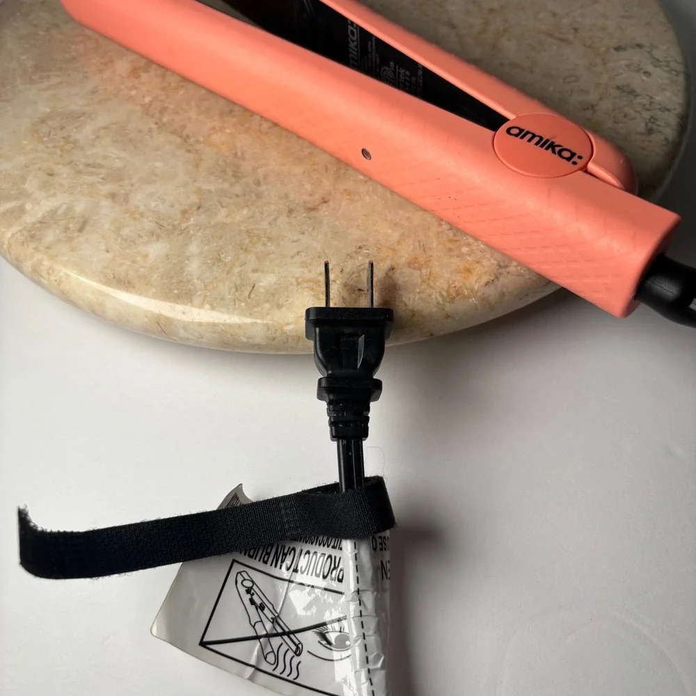 Amika Hair Straightener AM5570 Peach Coral Ceramic Flat‎ Iron 140-450F